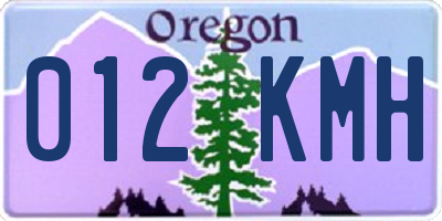 OR license plate 012KMH