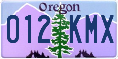OR license plate 012KMX