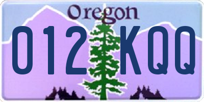 OR license plate 012KQQ