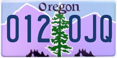 OR license plate 012OJQ