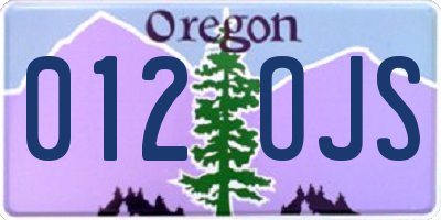OR license plate 012OJS