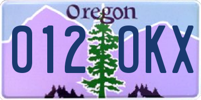 OR license plate 012OKX