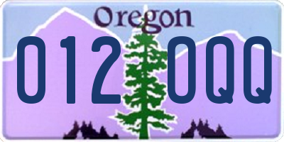 OR license plate 012OQQ