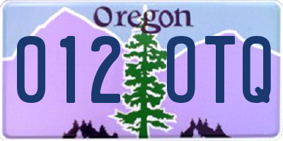 OR license plate 012OTQ