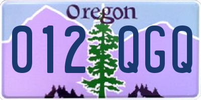 OR license plate 012QGQ