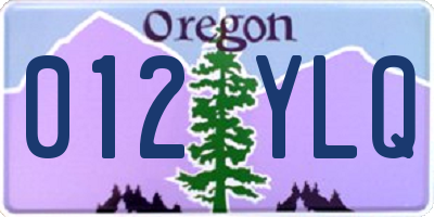 OR license plate 012YLQ