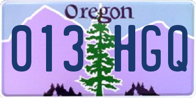 OR license plate 013HGQ