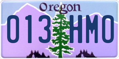 OR license plate 013HMO