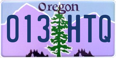 OR license plate 013HTQ
