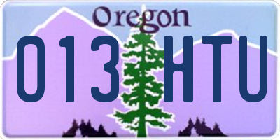 OR license plate 013HTU