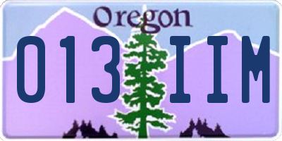 OR license plate 013IIM