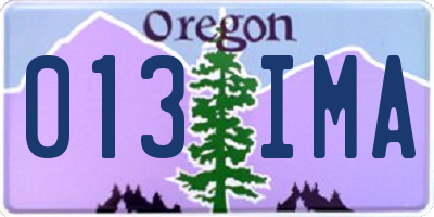 OR license plate 013IMA