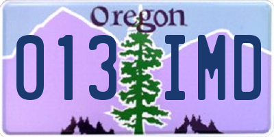 OR license plate 013IMD