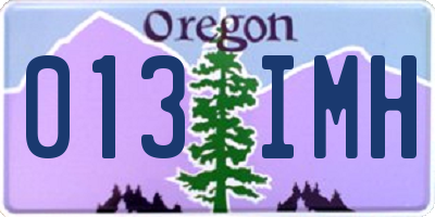 OR license plate 013IMH