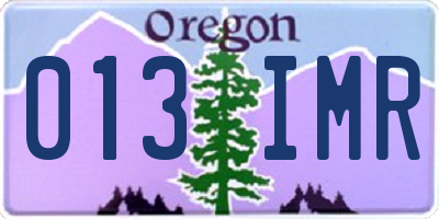 OR license plate 013IMR