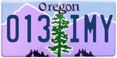 OR license plate 013IMY