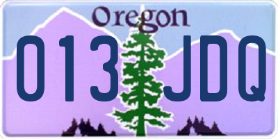 OR license plate 013JDQ