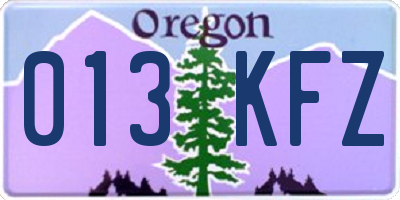 OR license plate 013KFZ