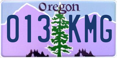 OR license plate 013KMG