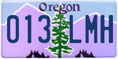 OR license plate 013LMH