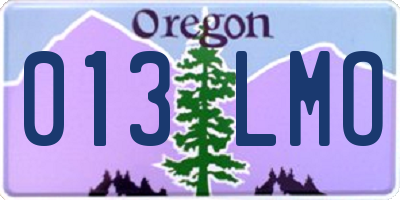 OR license plate 013LMO