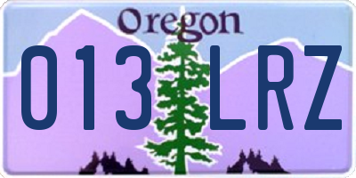 OR license plate 013LRZ