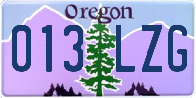 OR license plate 013LZG