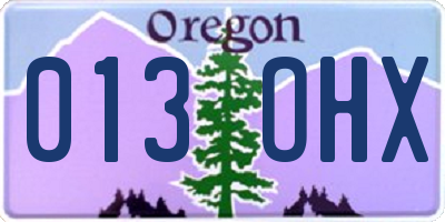 OR license plate 013OHX