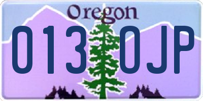 OR license plate 013OJP