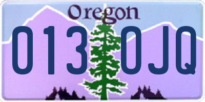 OR license plate 013OJQ