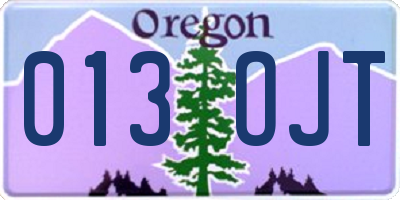 OR license plate 013OJT