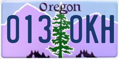 OR license plate 013OKH