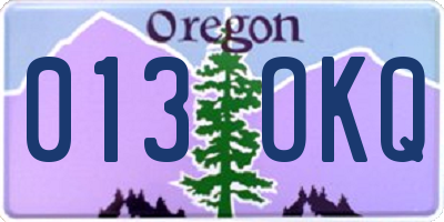 OR license plate 013OKQ