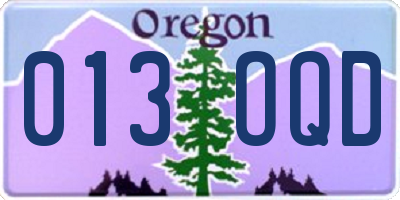 OR license plate 013OQD