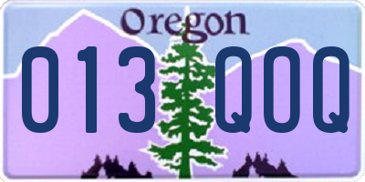 OR license plate 013QOQ