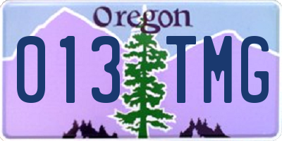 OR license plate 013TMG
