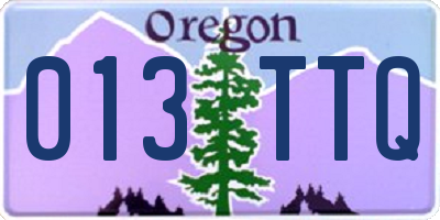 OR license plate 013TTQ