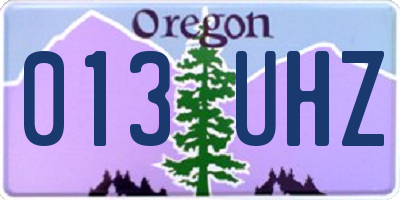 OR license plate 013UHZ