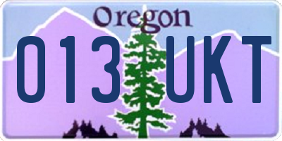 OR license plate 013UKT