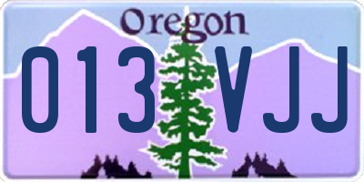 OR license plate 013VJJ