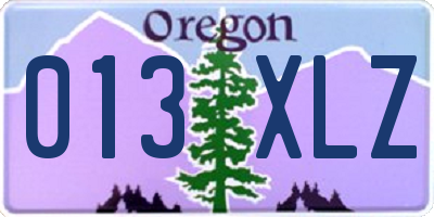 OR license plate 013XLZ