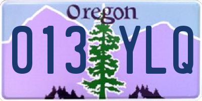 OR license plate 013YLQ