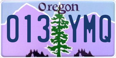OR license plate 013YMQ