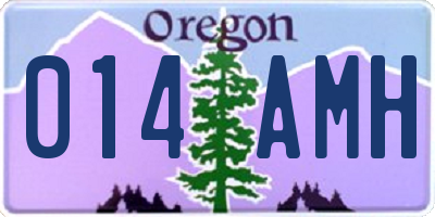 OR license plate 014AMH