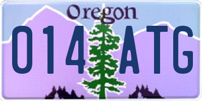 OR license plate 014ATG