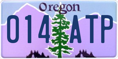 OR license plate 014ATP