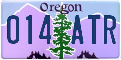 OR license plate 014ATR
