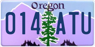 OR license plate 014ATU