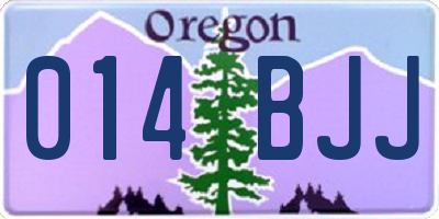 OR license plate 014BJJ