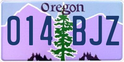 OR license plate 014BJZ